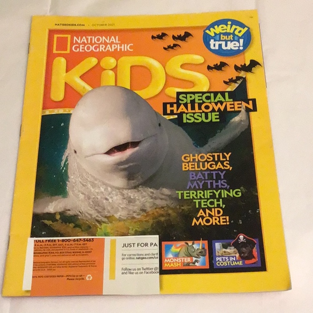 ⛱️2/$5⛱️National Geographic Kids, Weird and True October 2021, etc